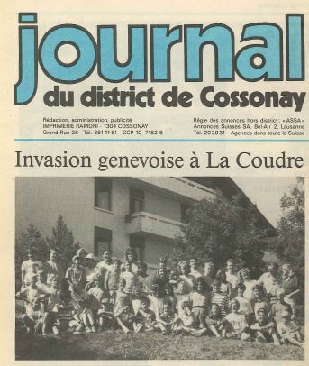 Article Journal de Cossonay
